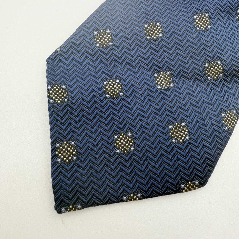 Robert Talbott Necktie Silk Blue Patterned Busine… - image 5